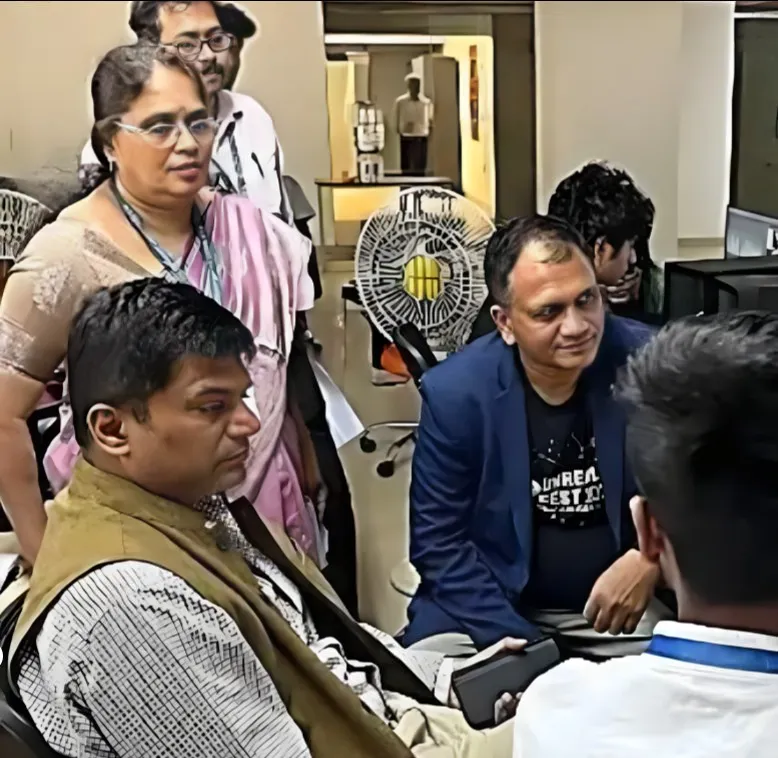 Thyagu with Rabindra